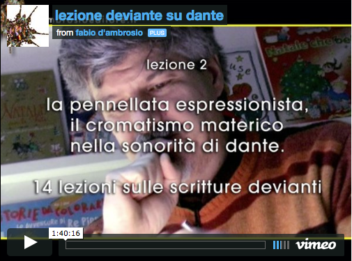 la lezione su dante è ora online!